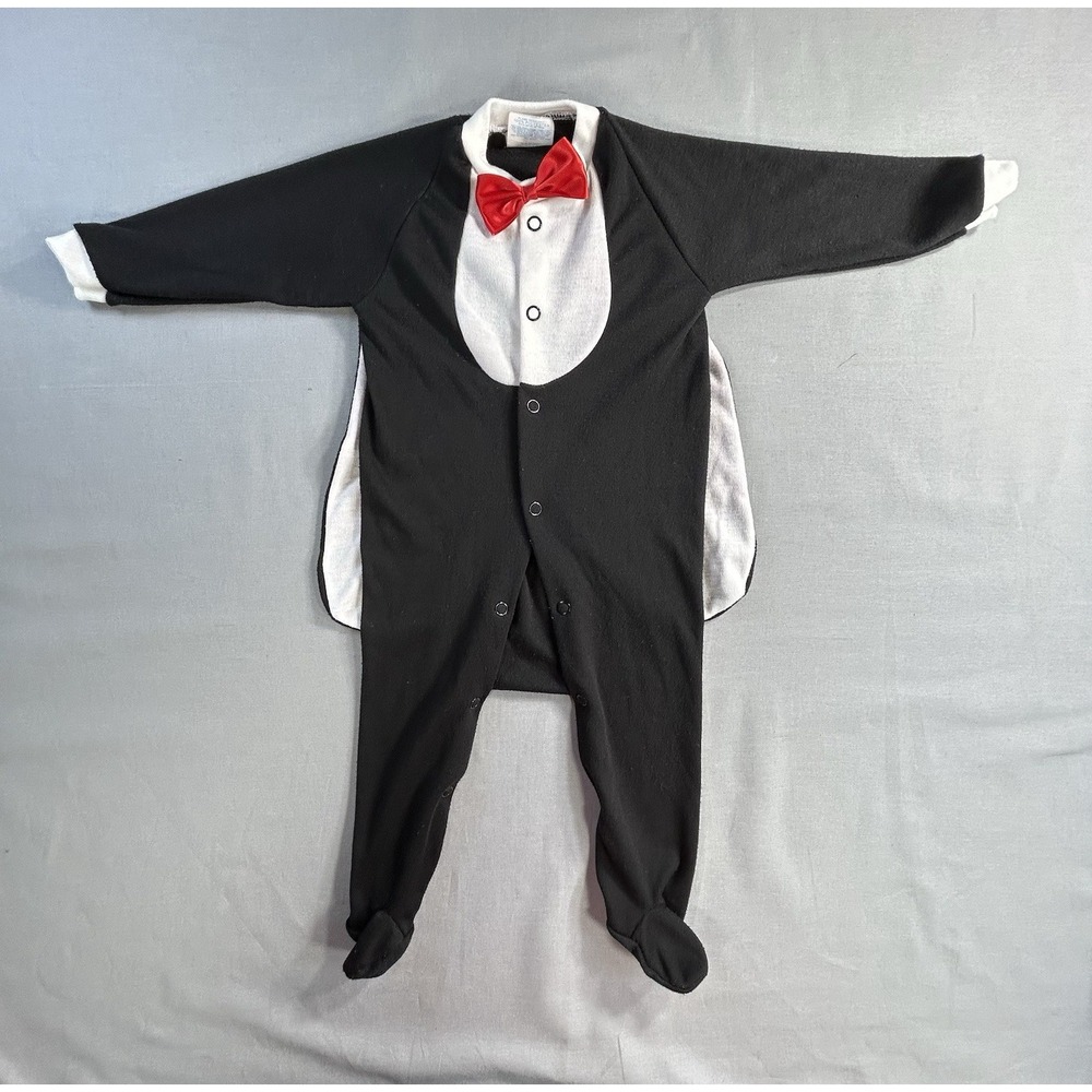 Vintage Kessler Snapshots Tuxedo one piece baby 12month/Large‎ 19-24lbs